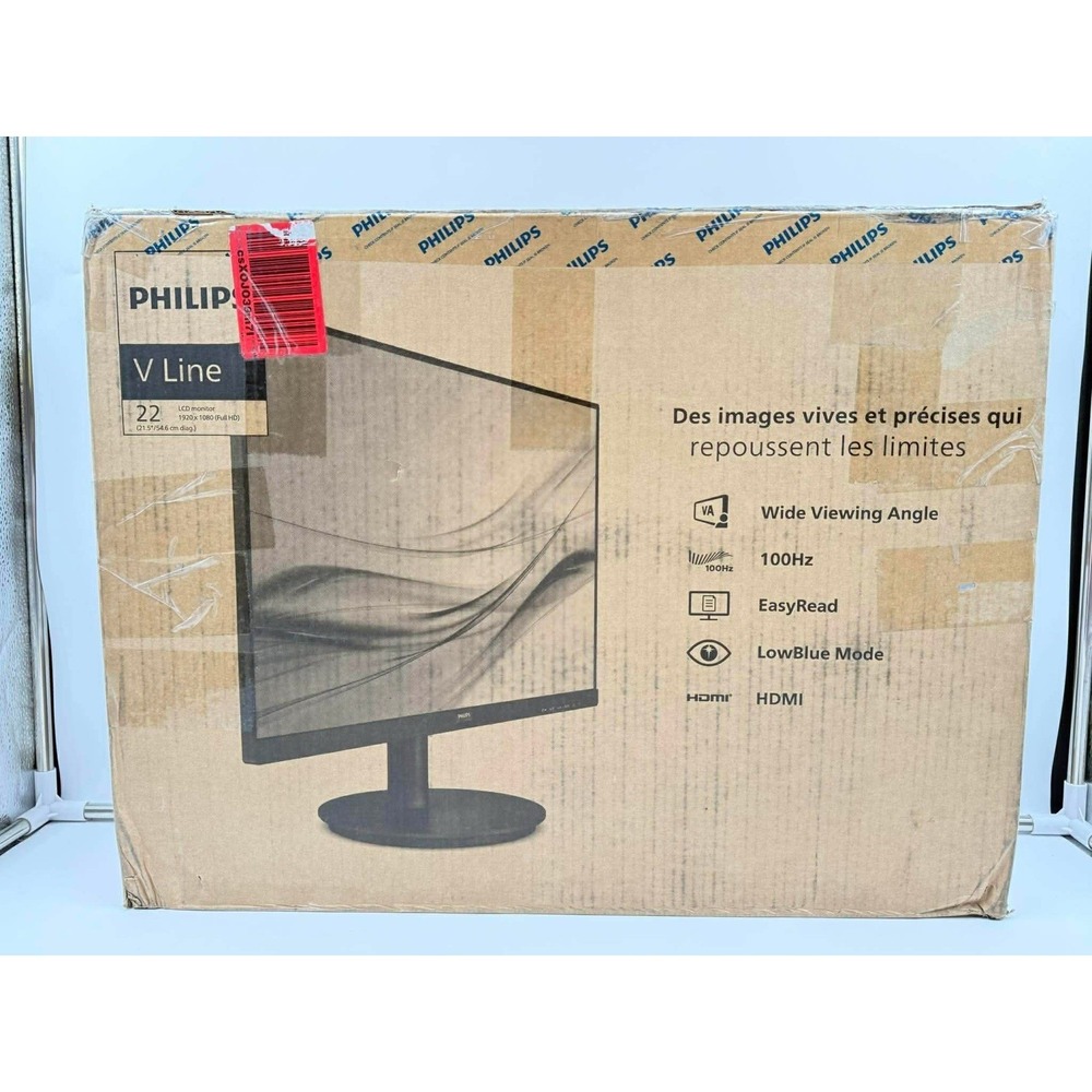 Philips 221V8LB 22 inch Class Thin Full HD (1920 x 1080) Monitor, 100Hz‎ Refresh